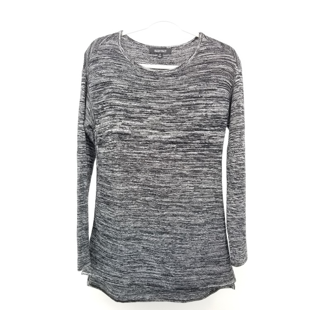 Ellen Tracy Marled Knit Boat Neck Pullover Sweater